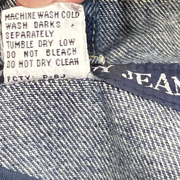 Bugle boy jeans denim jacket men Large vintage - Picture 11 of 14